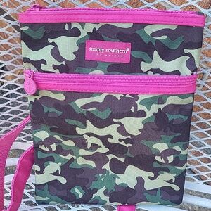 Simply Southern Pink and Camouflage Crossbody Bag